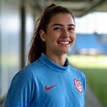 Foto de Sofia Lopes, atual jogadora profissional do SL Benfica feminino.