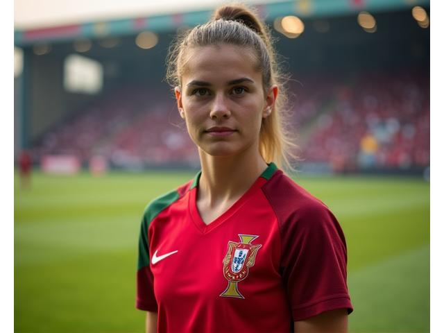 Mariana Costa com a camisola da Seleção Nacional Sub-21 de Portugal.