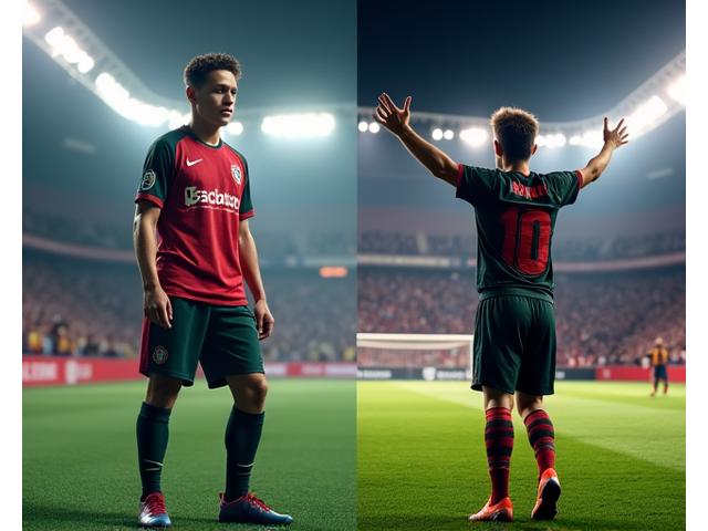 Tiago Lourenço, jogador de futebol. Antes: em academia. Depois: a comemorar golo em estádio cheio.